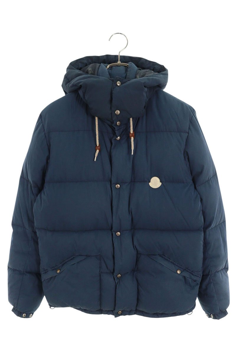 MONCLER V 【お買い得アイテム】ユーズド加工フード付きダウン 