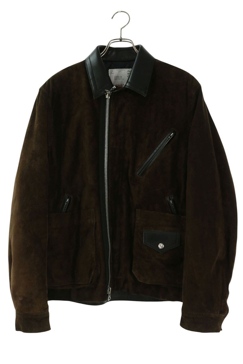 Sacai スエードジップレザージャケット