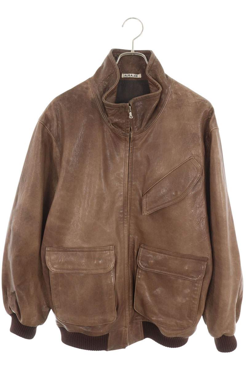 A24AB01LA HEAVY LAMB LEATHER ZIP BLOUSON