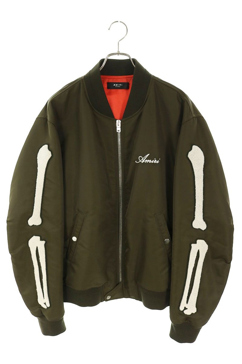 sleeveボーンPatch Logo Embroidered MA-1 Jacket Blouson