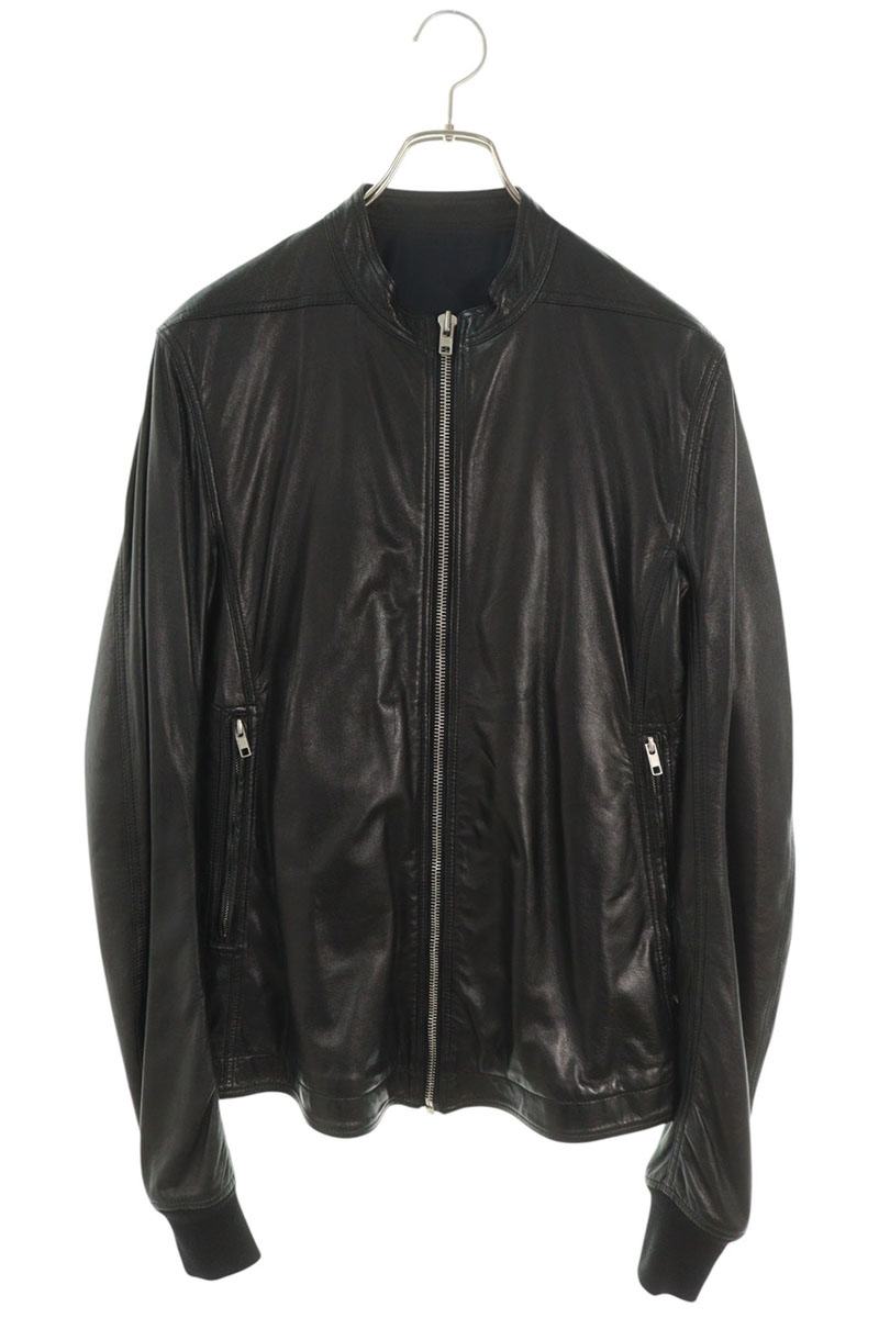 Rick Owens シングルライダースジップアップレザージャケット