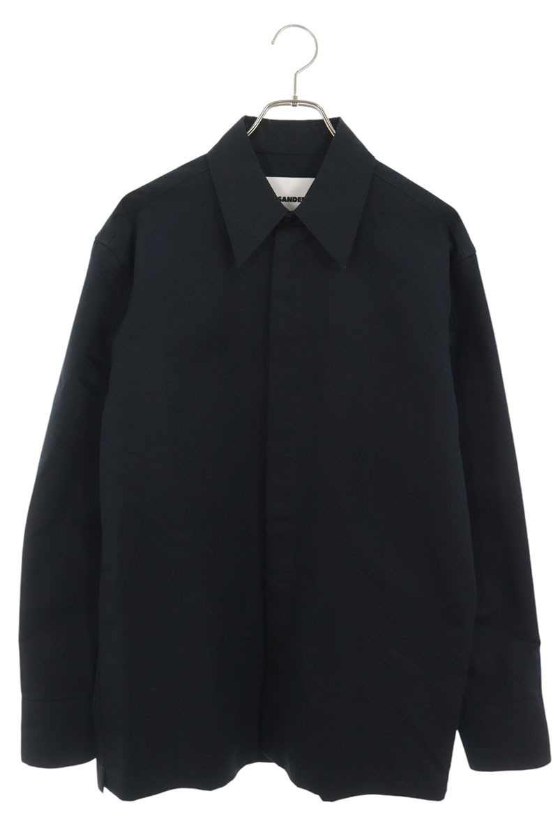 JILSANDER シルク混フライト比翼長袖シャツ
