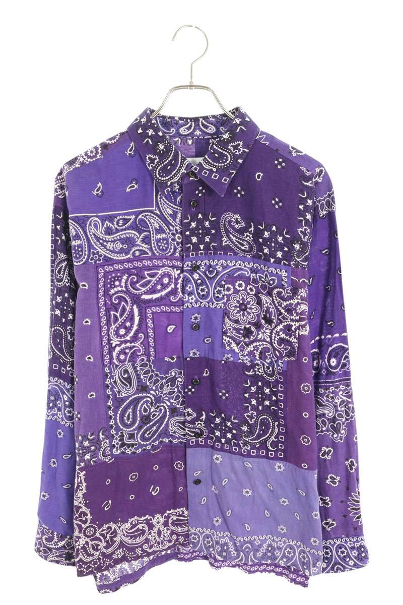 Bandana Reconstructed Long Sleeve Shirt