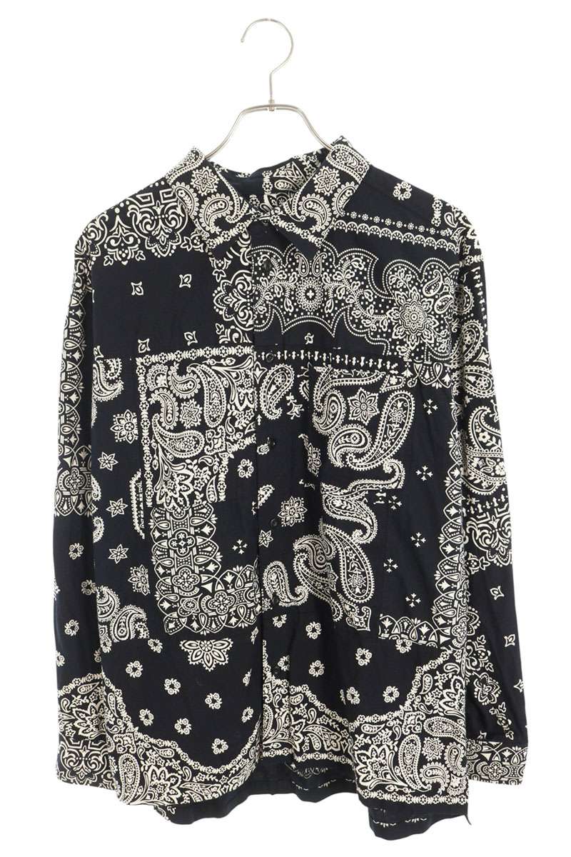 Bandana Reconstructed Long Sleeve Shirt