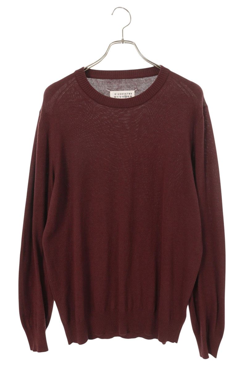 Maison Margiela レザーエルボーパッチニット