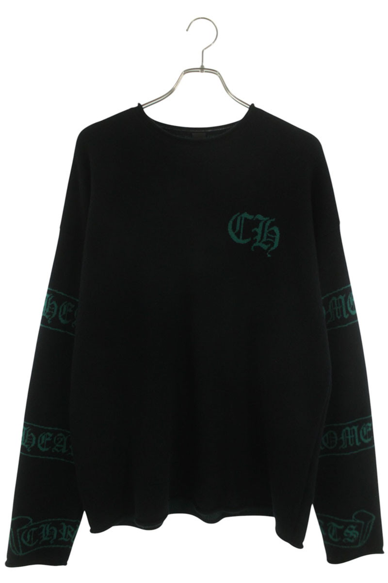 Scroll Label Logo Cashmere Knit