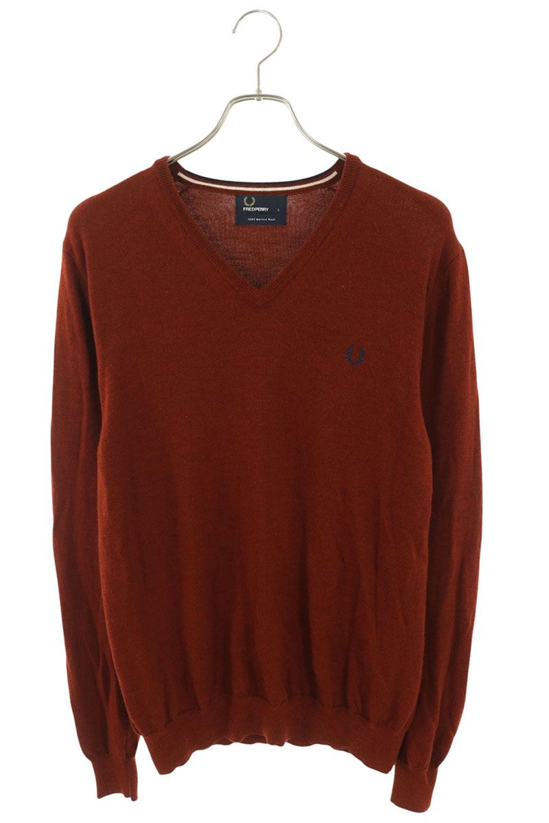 FRED PERRY ブイネックニット