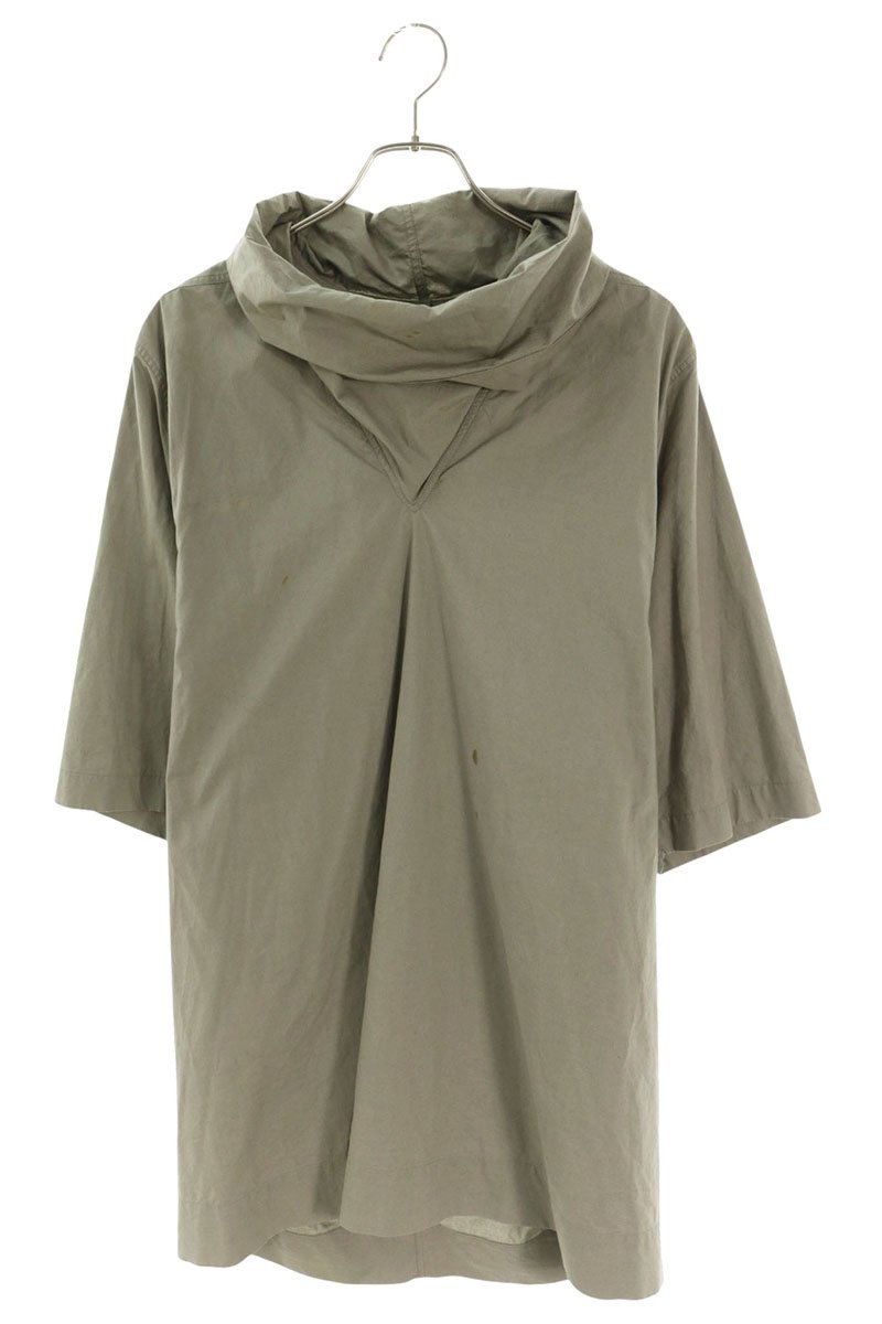 Rick Owens ハイネックポプリンオーバーサイズTシャツ