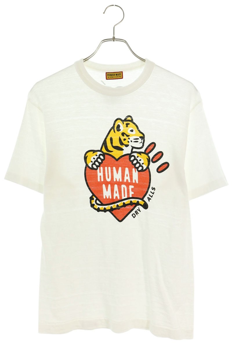 HUMAN MADE タイガーハートロゴプリントTシャツ