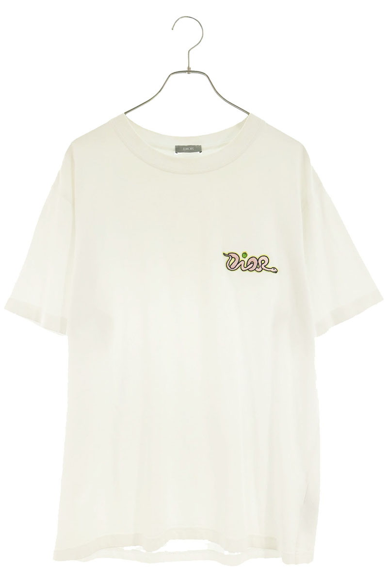 DIOR KAWSロゴワッペンTシャツ