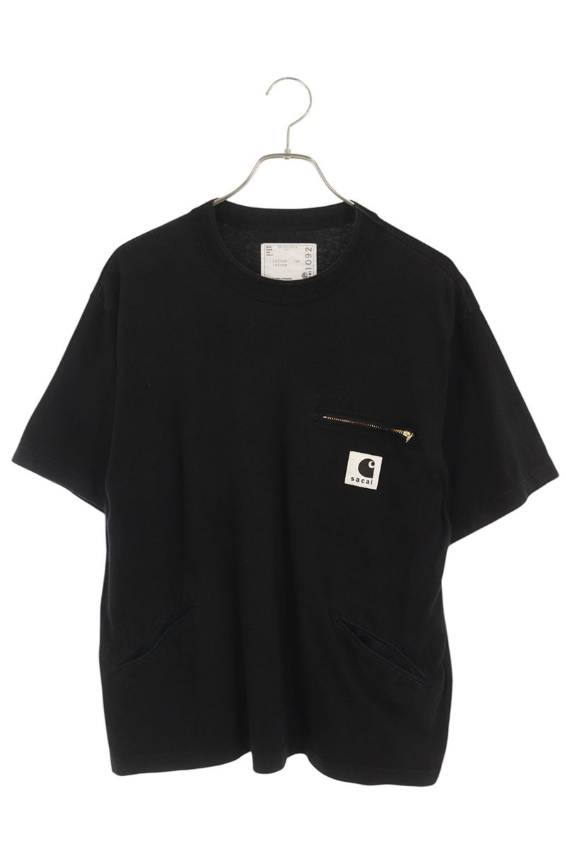 Sacai ロゴ刺繍ポケットデザインTシャツ