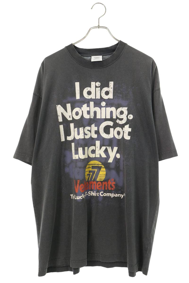 VETEMENTS I GOT LUCKYプリントTシャツ