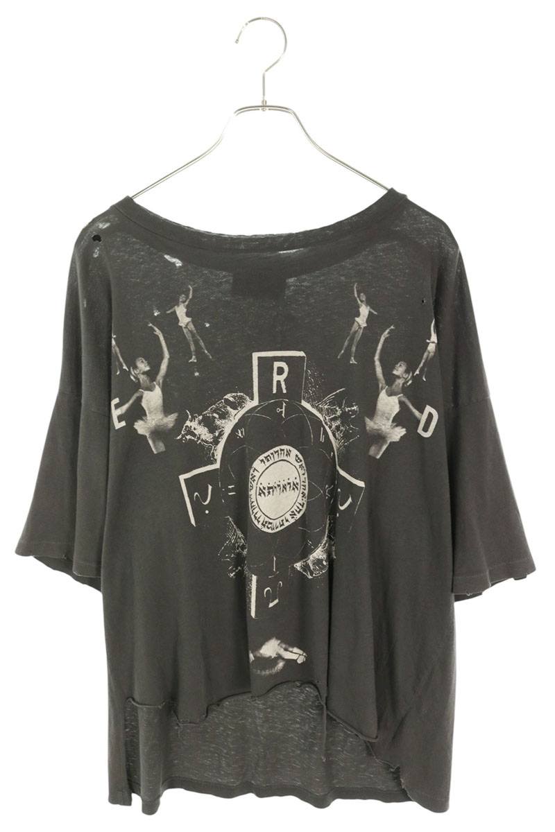 ENFANTS RICHES DEPRIMES ヒューマンプリントクラッシュ加工Tシャツ