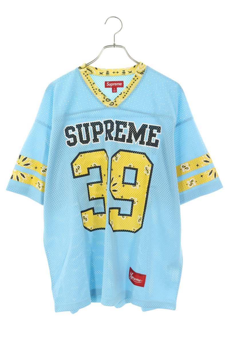 SUPREME バンダナフットボールメッシュTシャツ