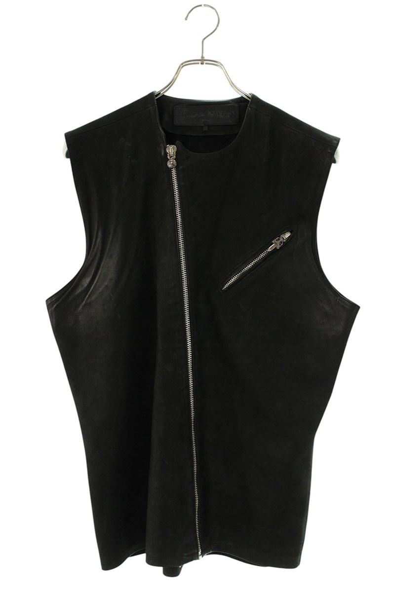 Zip-up Leatherベスト