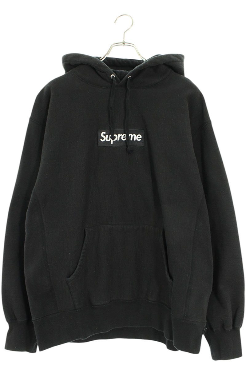 SUPREME ボックスロゴフーデッドパーカー
