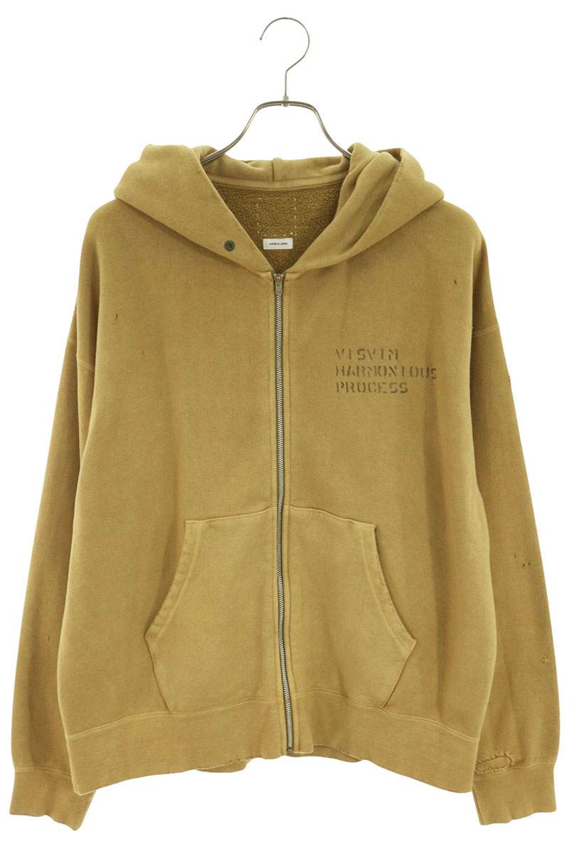 VISVIM ヴィンテージ加工 ジップアップ ジャンボ フーディーパーカー
