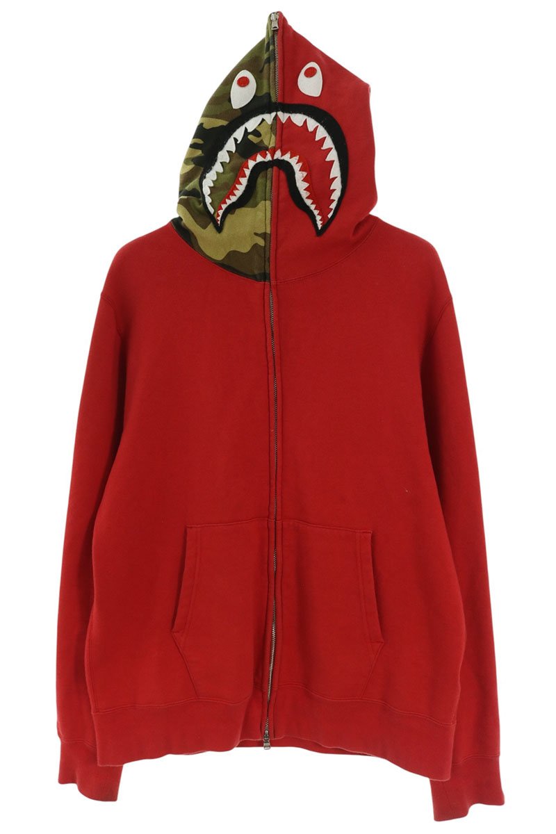 A BATHING APE シャークフルジップパーカー