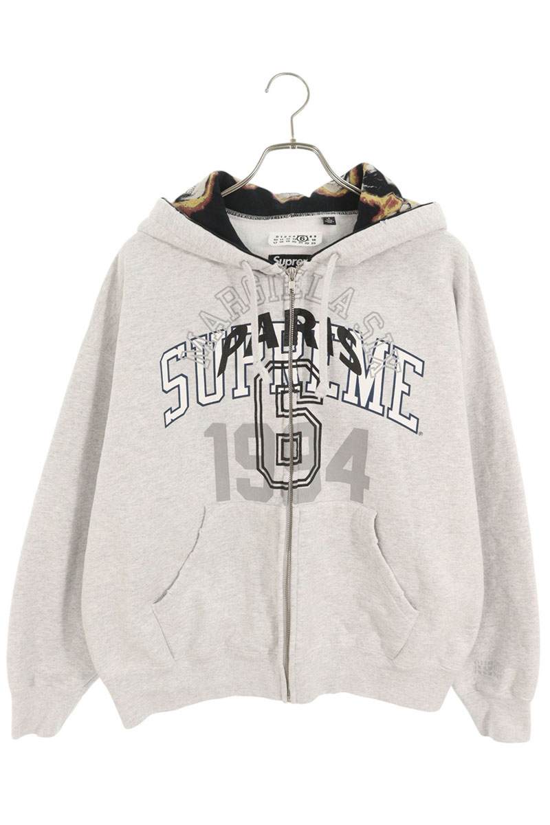 SUPREME ダブルネーム再構築ジップパーカー