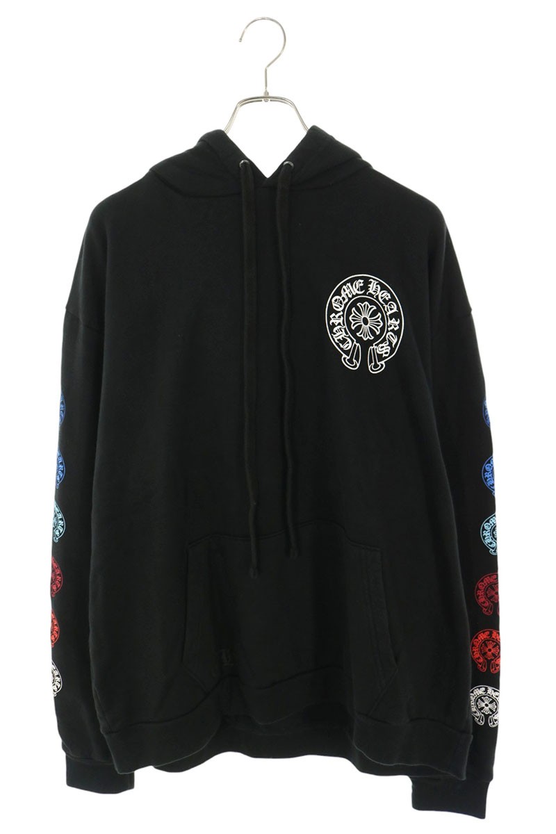 Chrome Hearts 袖バックホースシュープルオーバーパーカー
