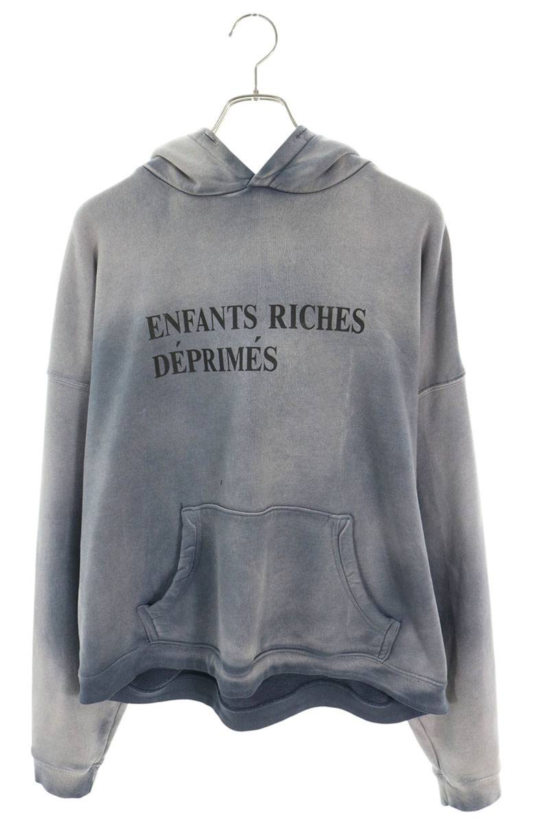 ENFANTS RICHES DEPRIMES ロゴプリントヴィンテージ加工プルオーバーパーカー