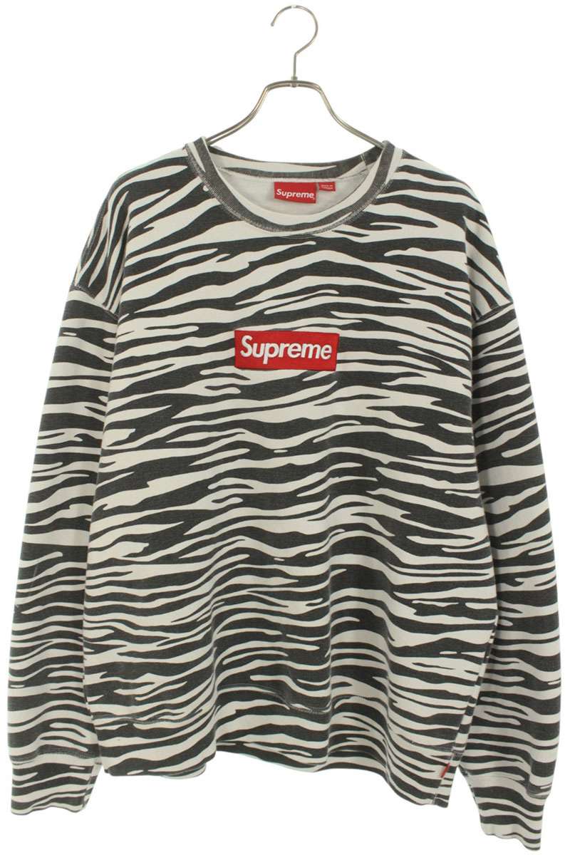 SUPREME ボックスロゴクルーネックスウェット