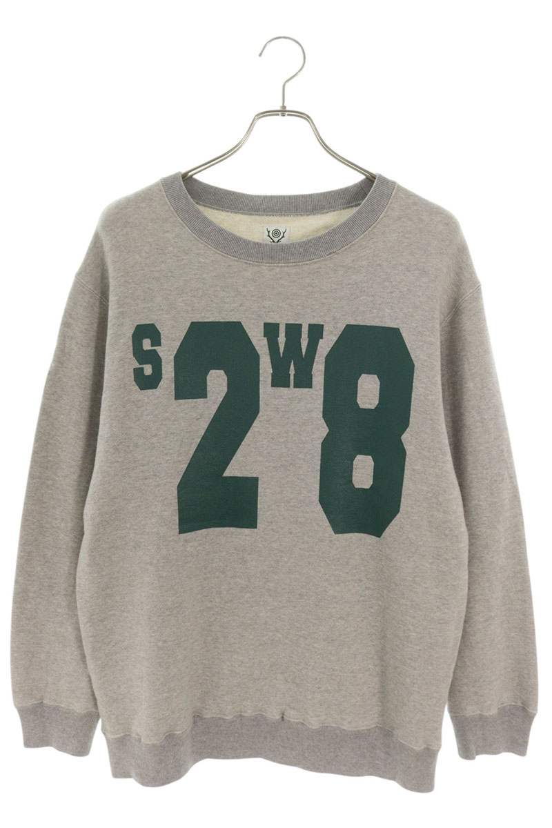 South2West8 ロゴプリントスウェット