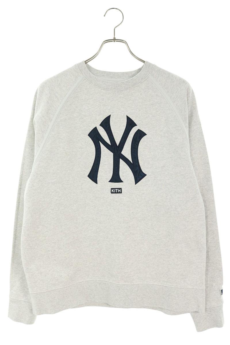 KITH ×MLB NY刺繍クルーネックスウェット