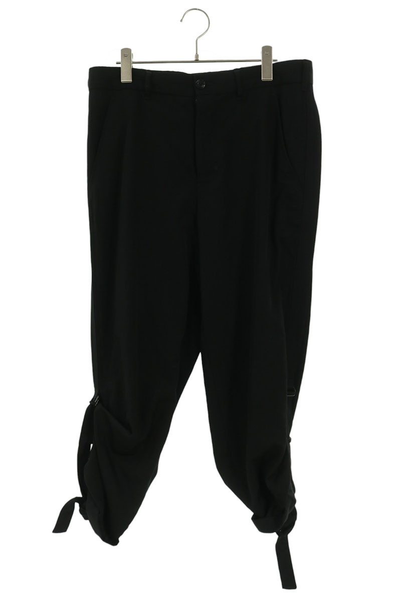 Yohji Yamamoto POUR HOMME 側章ベルトスラックスロングパンツ