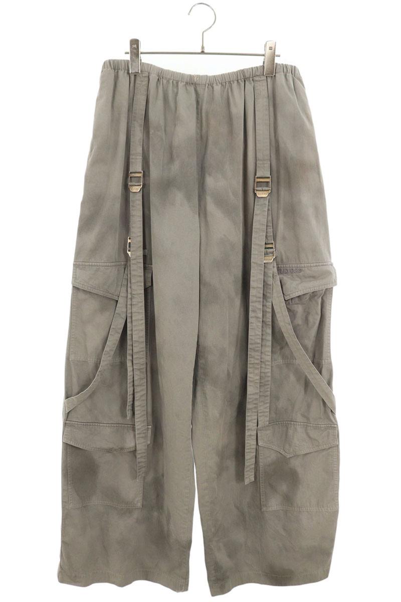 Drawcord Cargo Wide Long Pants