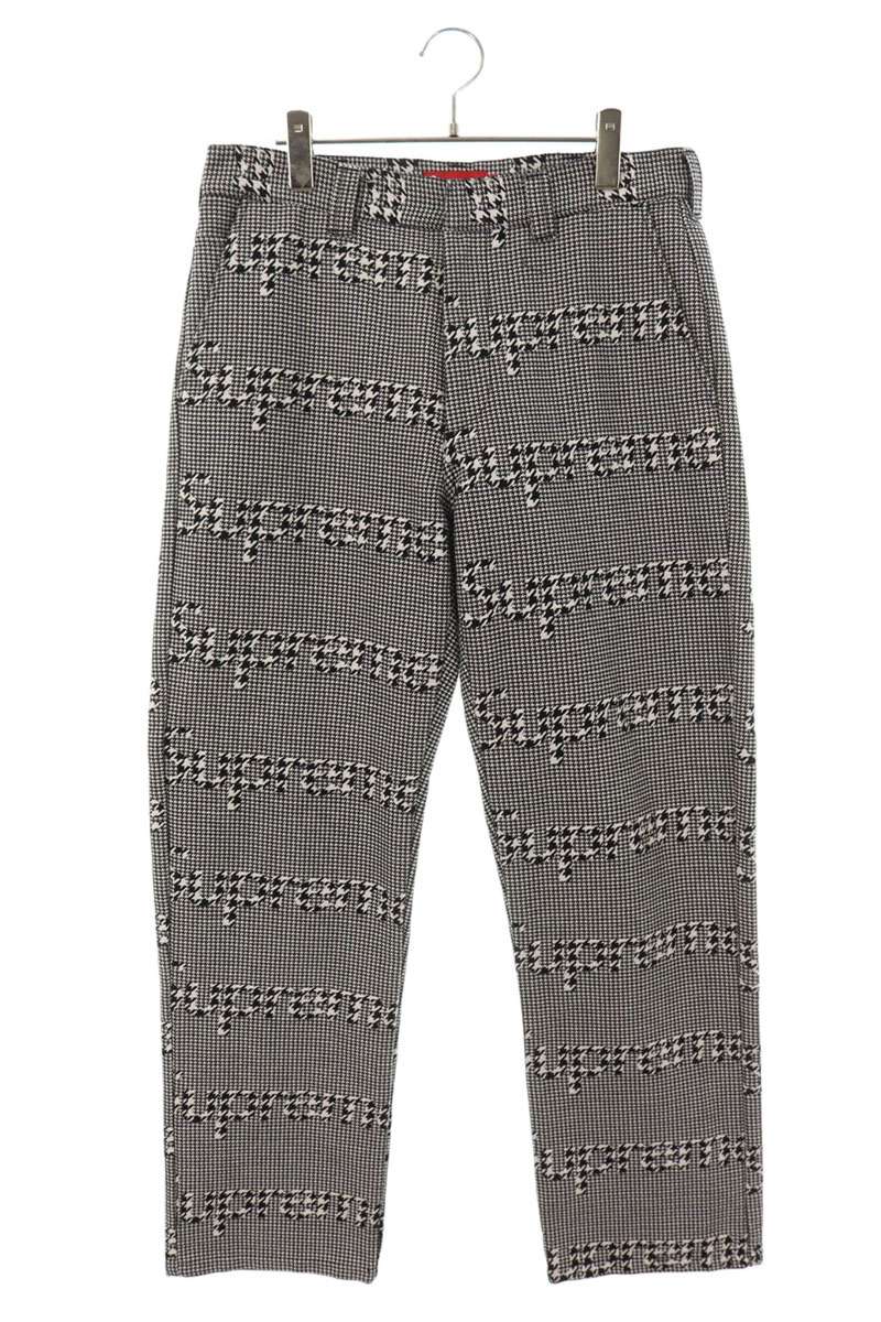 Work Pant Black Houndstooth