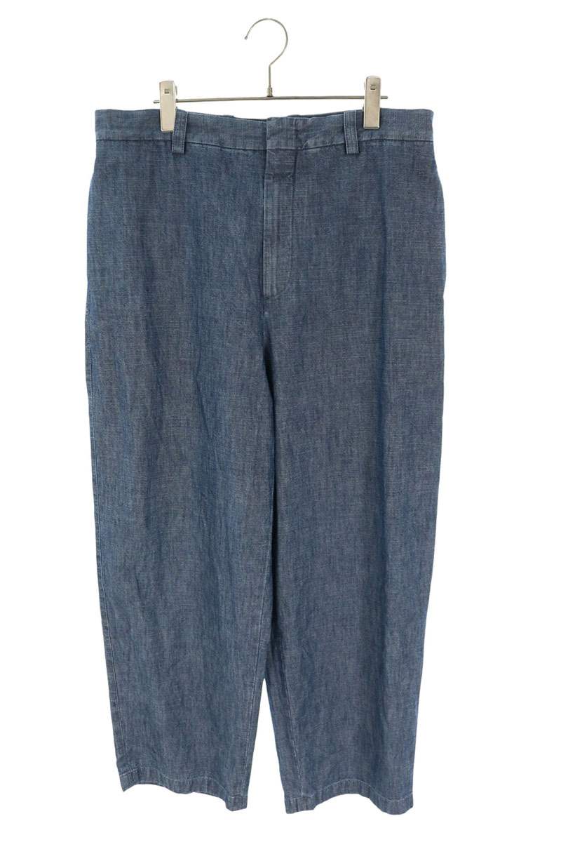 JILSANDER コットンテーパードシャンブレーパンツデニムパンツ
