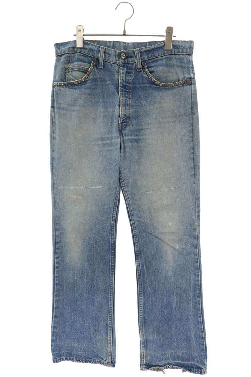 U VNTG JEAN BL/ORNG TAB