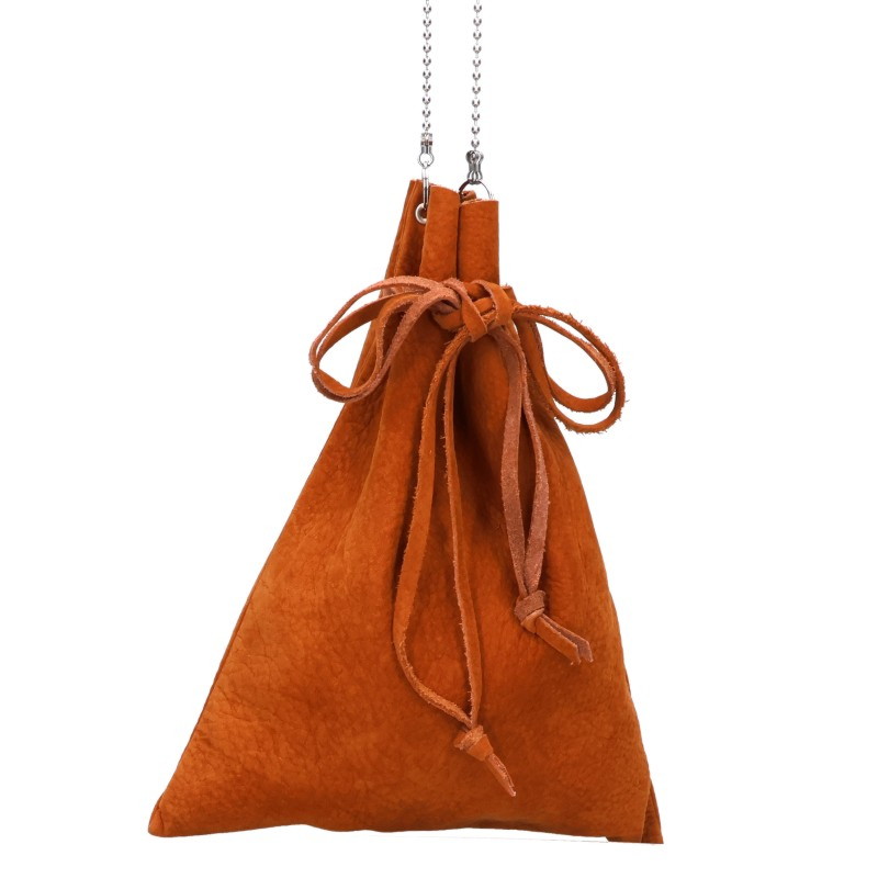 ポーチwith巾着Leather Shoulder Bag