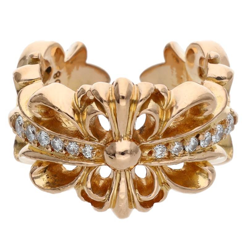 22K DBL FLRL CRS/P/D / Double Floral Cross