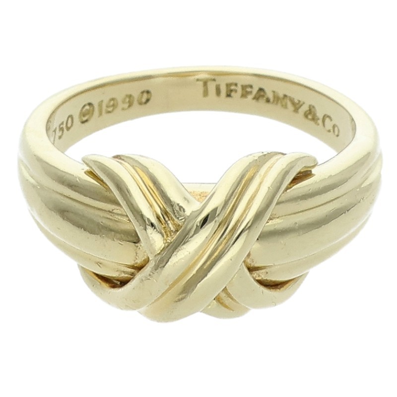 TIFFANY&Co. K18YG シグネチャーリング