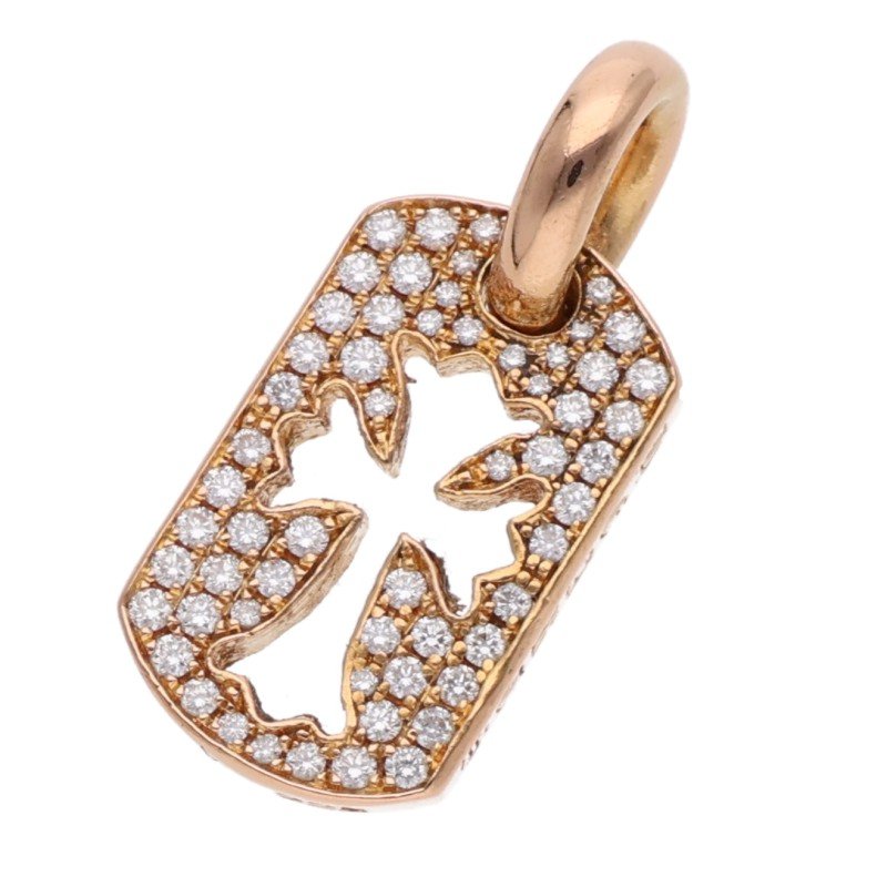 22K DT TNY CO CRS P/D / Tiny Cutout Cross Dog Tag