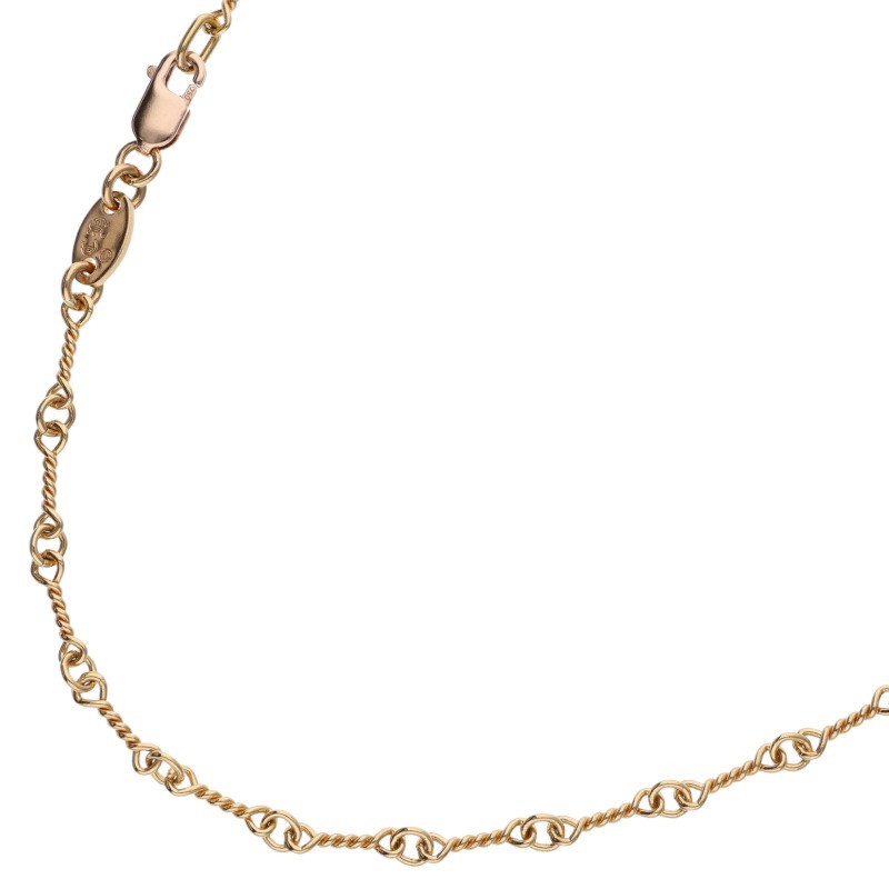 22K NECKCHAIN T18 / Twist Chain 18inch