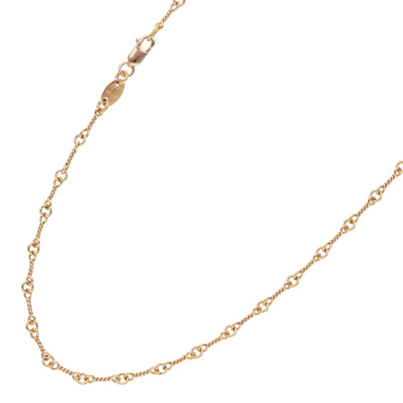 22K NECKCHAIN T18 / Twist Chain 18inch