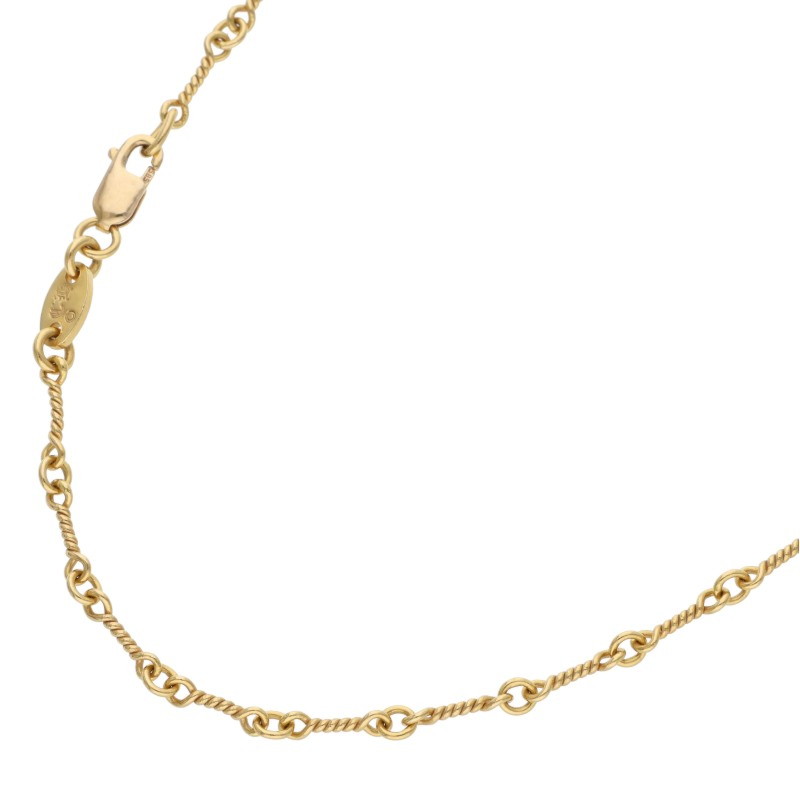 22K NECKCHAIN T18 / Twist Chain 18inch