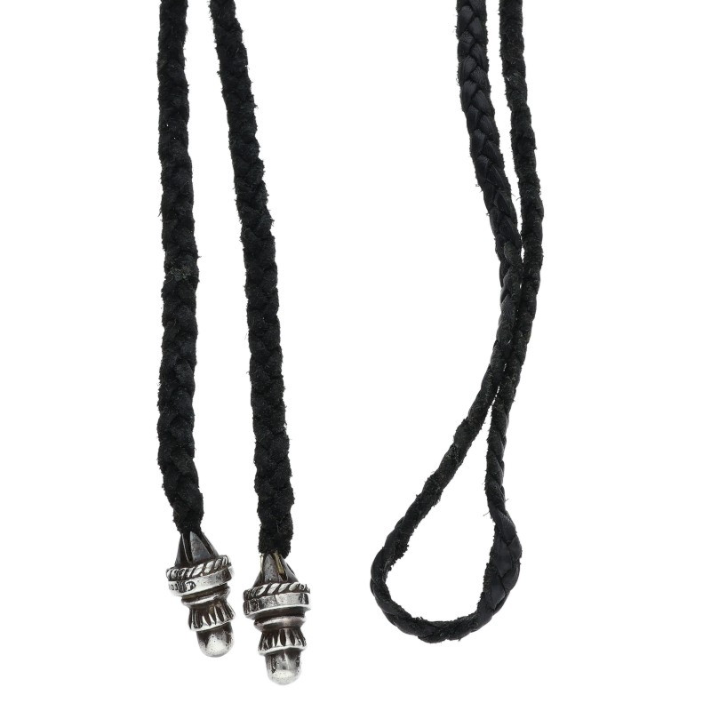 LEATHER BRAID / Bolo Tip Leather Braid