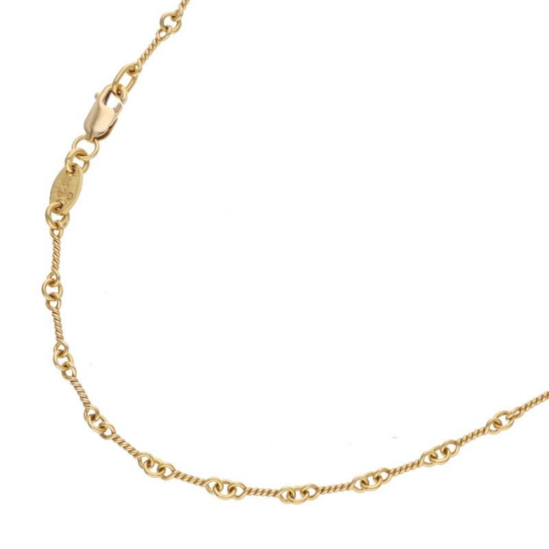 22K NECKCHAIN T18 / Twist Chain 18inch