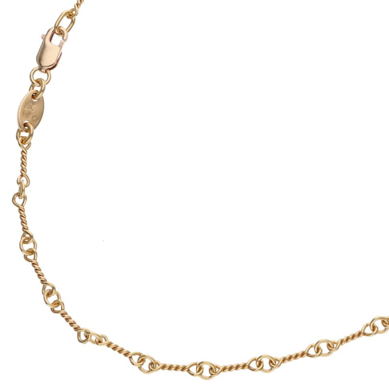 22K NECKCHAIN T18 / Twist Chain 18inch