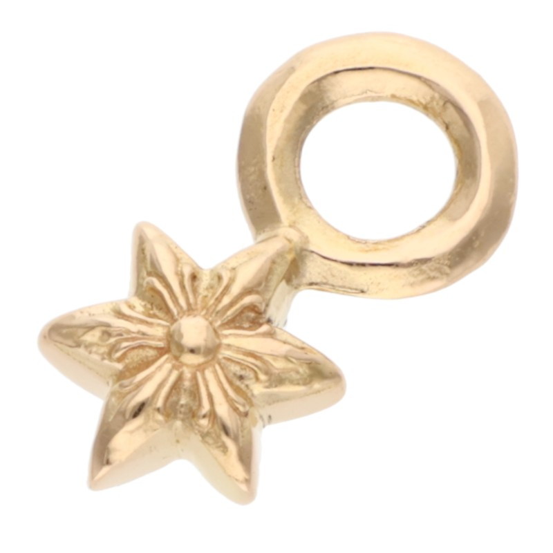 22K STACK STAR / Star Stack Charm