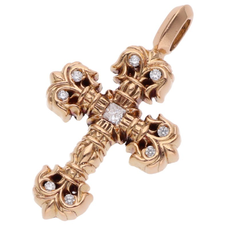 22K CHARM FILIGREE TINY P/DMND / Tiny Filigree