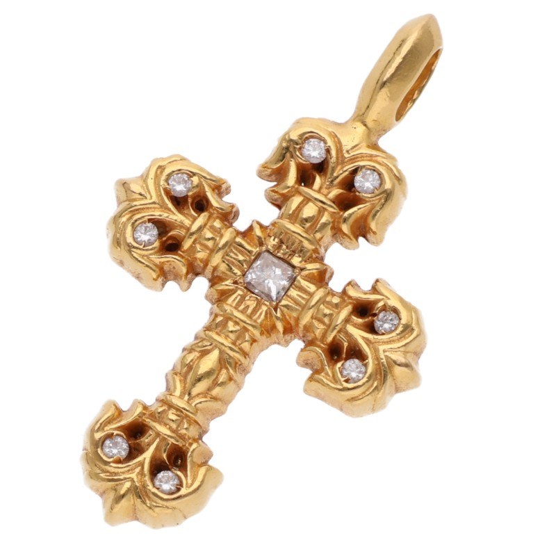 22K CHARM FILIGREE TINY P/DMND / Tiny Filigree