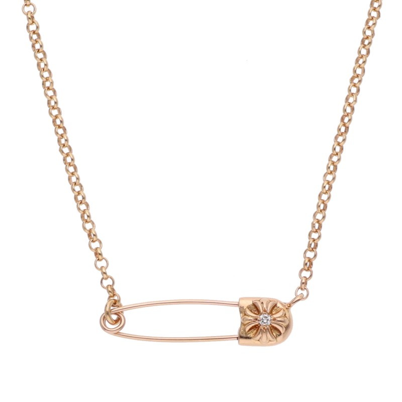 22K SAFETY PIN R16 1DIA Safety Pin Roll Chain