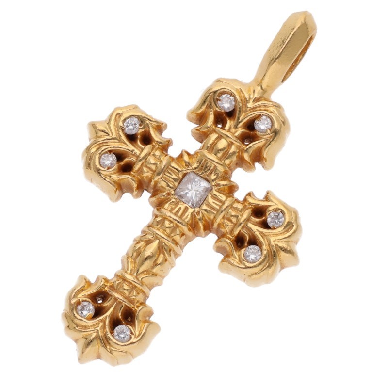 22K CHARM FILIGREE TINY P/DMND / Tiny Filigree
