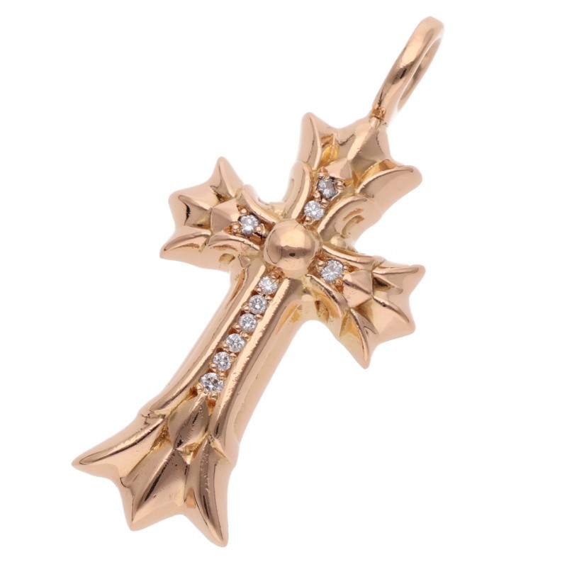 22K DBL CH CRS P/DMND / Double CH Cross