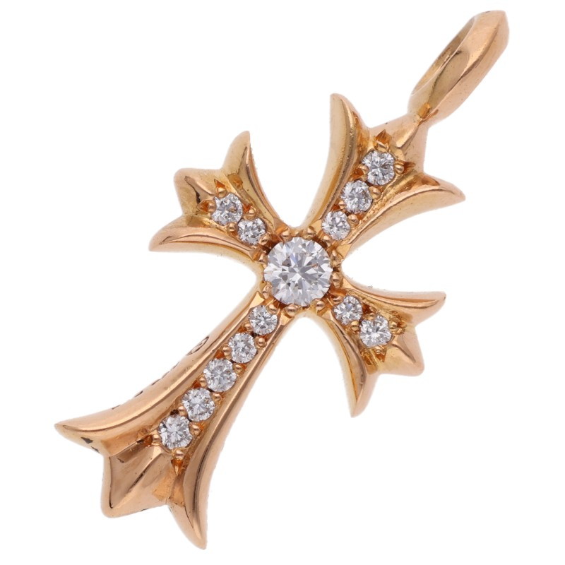 22K TNY CRSF P/DMND / Tiny Fat Cross